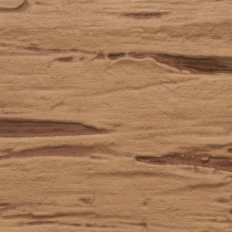 Hand Hewn Endurathane Faux Wood Beam Plank, 10" H x 72" W x 1" D, Toffee