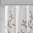 Elegant Burnout Grey Printed Shower Curtain 72x72"