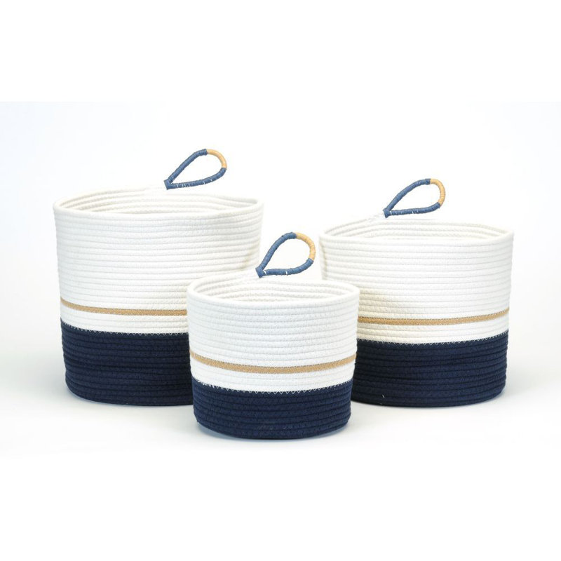 Ensemble de 3 paniers en jute