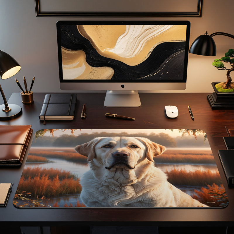 Polyester Desk Pad, 14.4x12.1