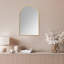 Miroir mural avec cadre en aluminium noir mat 24 po Nettuno-86868262-86873087