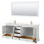 Ensemble de meuble-lavabo double 80 "avec miroir Deborah-97811525-97811016-97811015