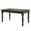 Table de salle à manger en bois noir | Dash de mobilier