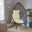 Fauteuil en forme de goutte avec cadre durable et sièges confortables, parfait pour une utilisation intérieure et extérieure.