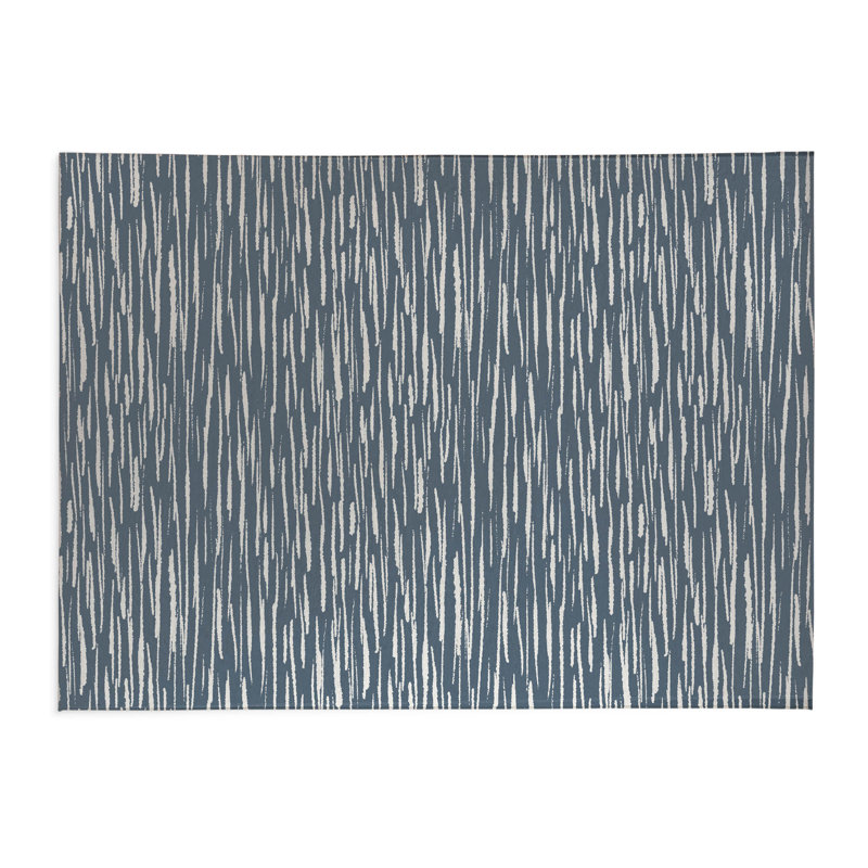Tapis de bureau léger Spectrum Strands, L 3 pi x L 2 pi, Bleu