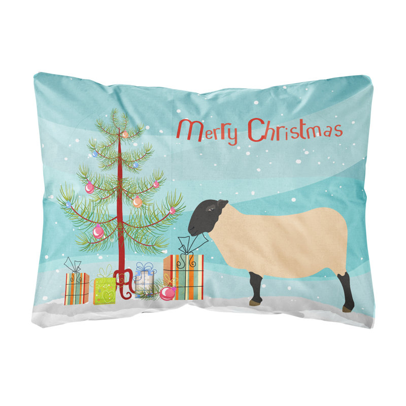  Coussin Suffolk Sheep Christmas