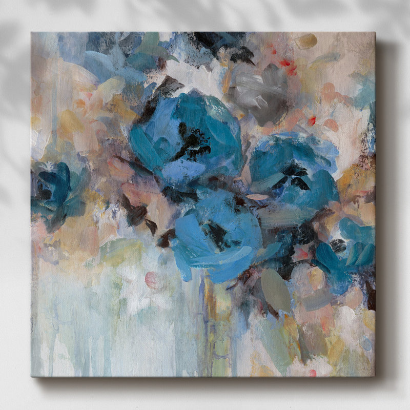 Jardin saturé sur toile, H 32 po x l 32 po x P 1,5 po