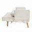 Futon canapé-lit avec accoudoirs réglables, réglable-845529210