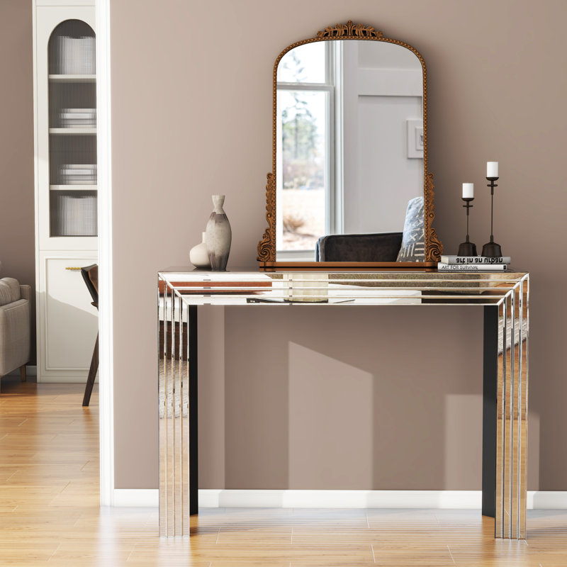 120Cm Console Table and Mirror Set