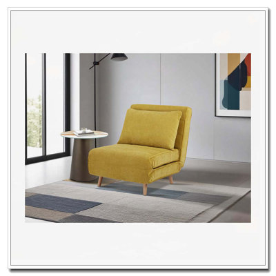 Fauteuil d'appoint rembourré convertible