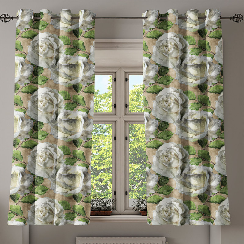 Semi Sheer Curtain Pair