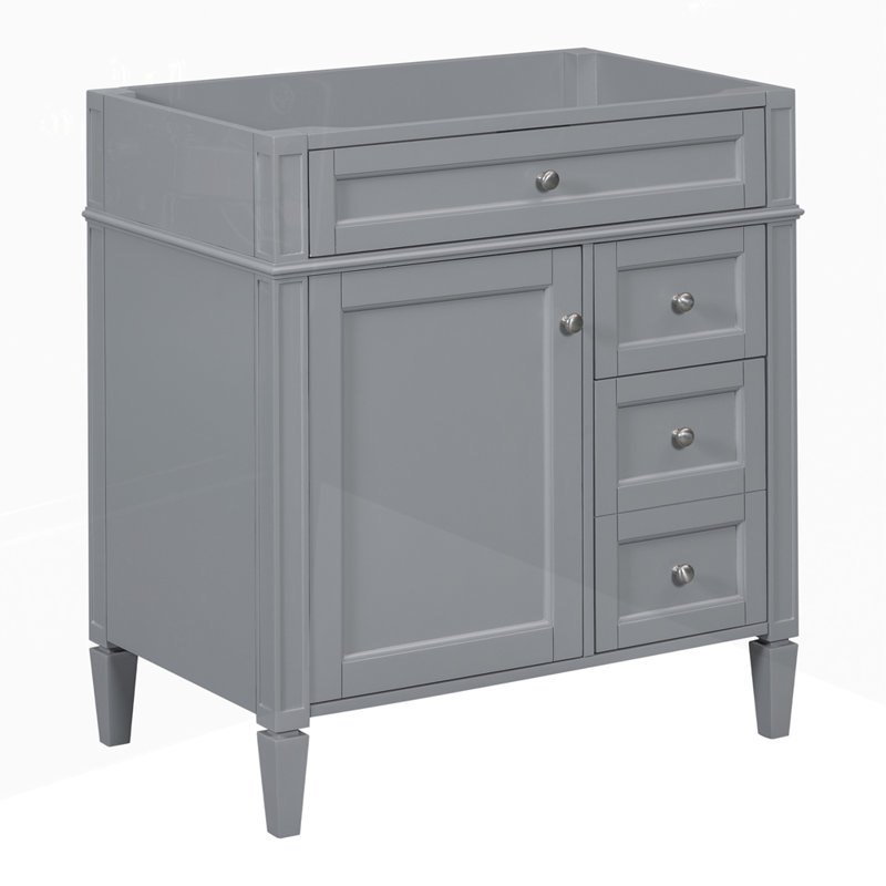 Bathroom Vanity Storage Cabinet without Top Sink with 2 Drawers and a Tip-out Drawer