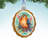 9'' Glass Hanging Figurine Ornament