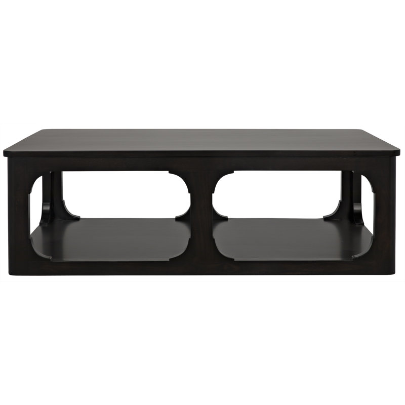 Gimso Solid Wood Coffee Table, 17" H x 54" L x 32" W, Espresso