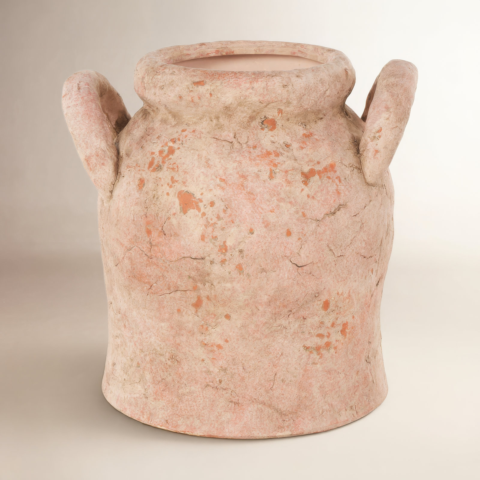 Ceramic Table Vase, 10.5" H x 10.5" W x 9" D, Pink