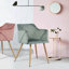Sofiya 47cm H Velvet Upholstered Armchair-88674285-88674276