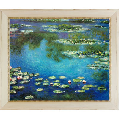 Water Lilies (Drifting) Frame Painting Print on Canvas