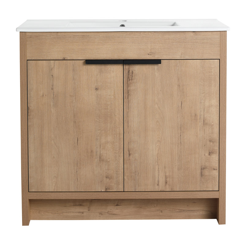 Meuble-lavabo sur pied 36 po avec lavabo en céramique
