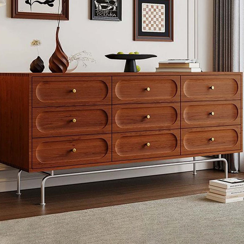 Commode d'appoint rétro grande capacité simple, 32.28" H x 70.87" W x 15.75" D