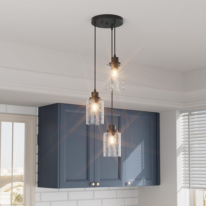 Cheltenham 3 - Light Clear Geometric Pendant