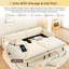 Canapé-lit convertible 4 places, beige-1873711012