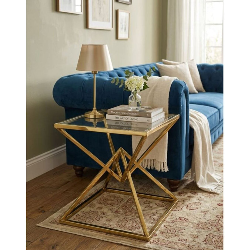 Americano Side Table, Gold