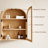 Wood Arch Wall Mounted Bathroom Cabinet-2063709946