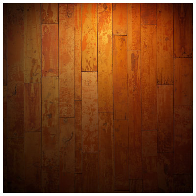 Distressed Wood Planks Bath Mat