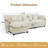 111.8" Modular Sectional Sofa, 3-Seat L Shaped Couch with Reversible Ottoman-1823738656-1675011442