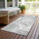 Machine Washable Indoor/Outdoor Christain ACN1339 Gray Rug