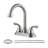 Centerset 2-handle Bathroom Faucet with Drain Assembly-54873413