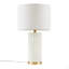Lampe de table texturée à pois