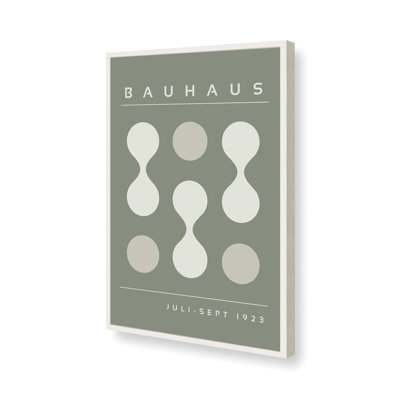 Imprimé vert Bauhaus Flow II