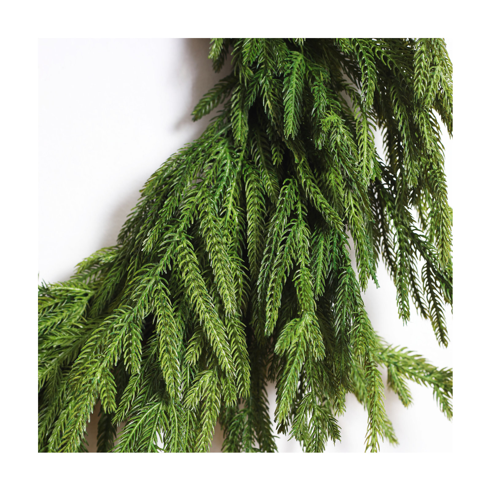 Faux Pine Wreath, 24" W x 24" H x 5" D