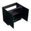 Meuble-lavabo foncé de 36 po de style moderne avec structure stable et portes à fermeture en douceur de style rouille de conception contemporaine-41902221