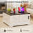 35.4" W Square Farmhouse Coffee Table with Storage, Lift Top Table for Living Room-413861508