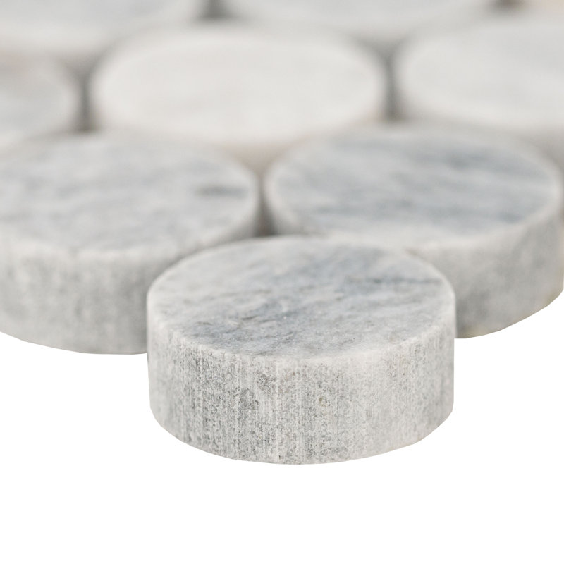Terra Bella Round 12 in. x 12 in. Honed Marble Mosaic Floor and Wall Tile