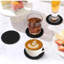 Ensemble de 8 sous-verres en silicone avec support, sous-verres pour boissons, bière, sous-verres à café, convient aux types de tasses, chaud ou froid, anti-SLI, antiadhésif, anti-débordement de table
