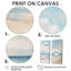 Ensemble de 2 décorations murales bord de mer beige et bleu-952559197-952559186-952559184