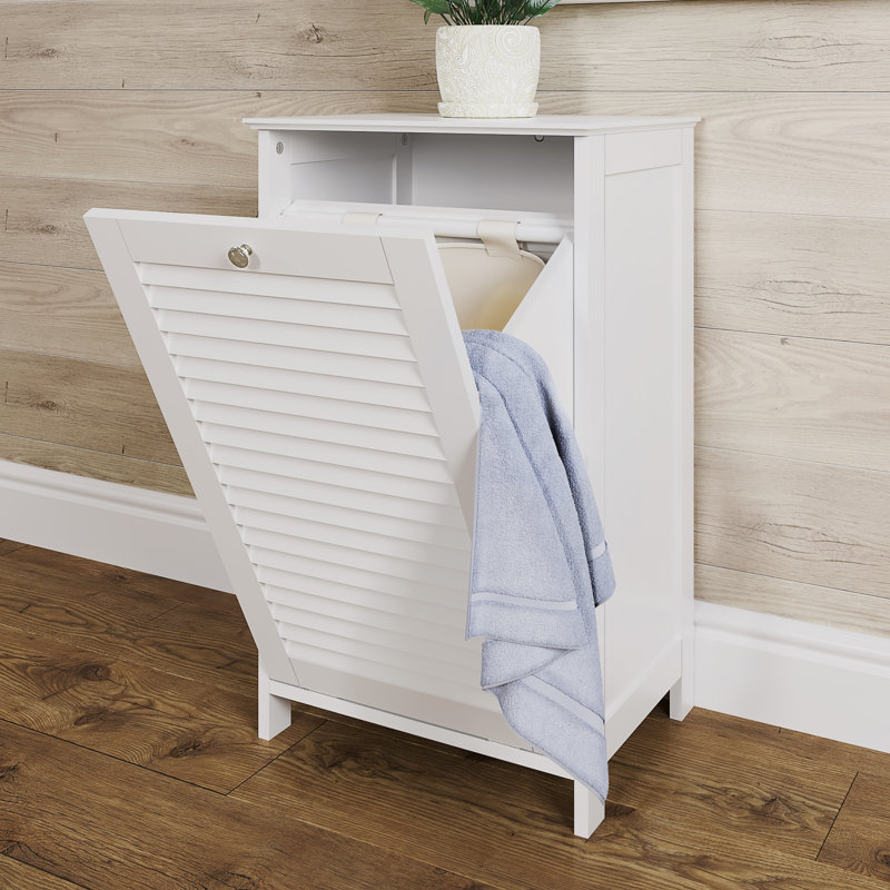 Ellsworth Wood Cabinet Laundry Hamper