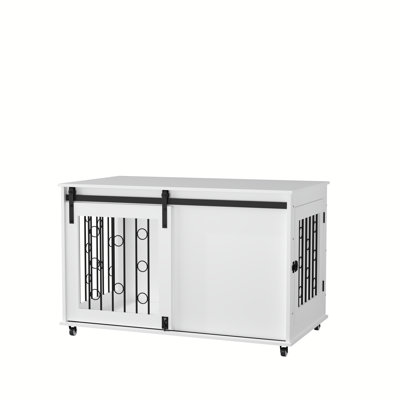 39.37'' Modern Wooden Dog Crate Furniture