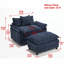 Fauteuil club moderne avec repose-pieds-335454552