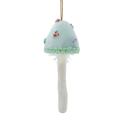 Hanging Tree Decoration Green Mushroom