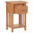 Glass End Table with Storage