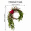 Couronne de rotin de décoration saisonnière 22 pouces
