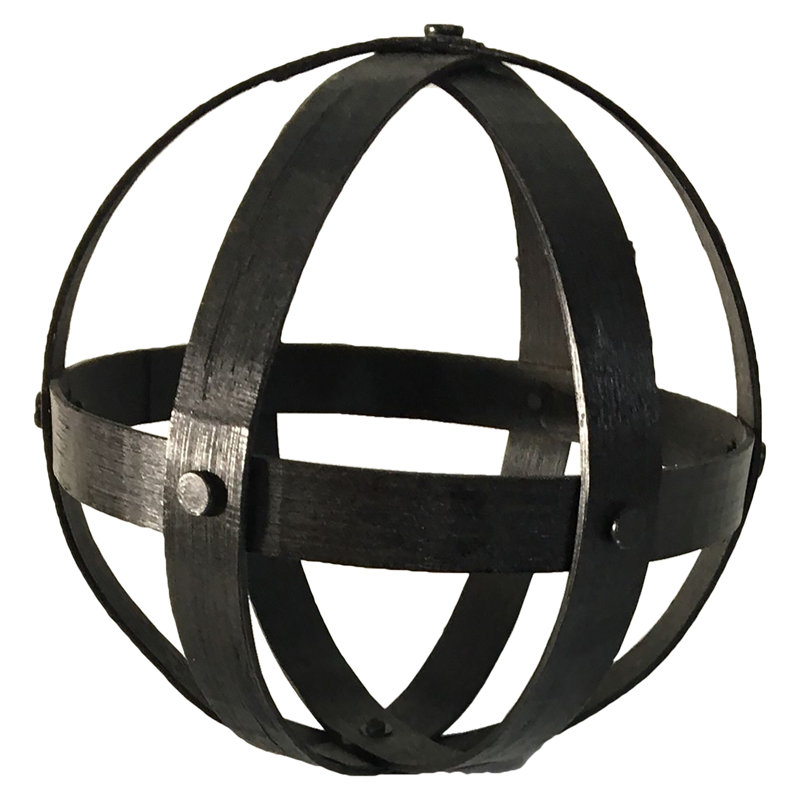 Sculpture boule Alzamora, H 5,9 po x l 5,9 po x P 5,9 po