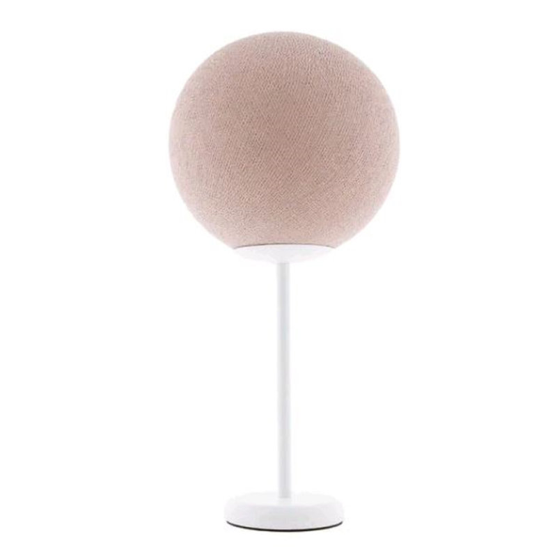 Lampe de table en métal, H 9,84 po x l 9,84 po x P 9,84 po, Rose pâle