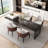 Beige Solid back side Chair(Set of 2)