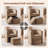 Kyah Upholstered Barrel Chair with Ottoman-95165975