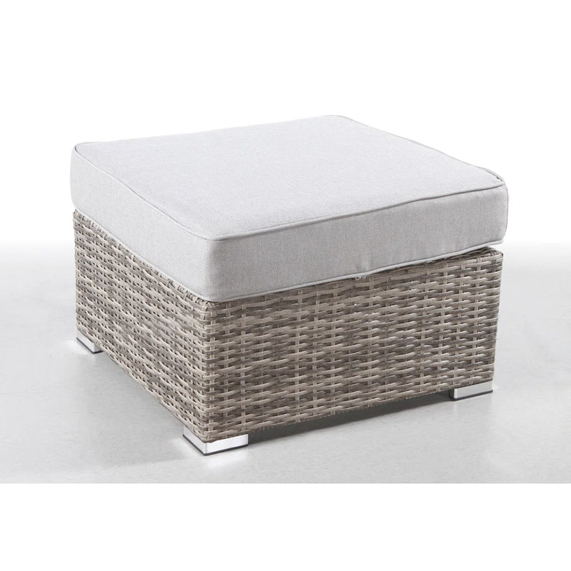 Extérieur avec coussin rembourré en mousse grise - fait à la main, structure antirouille, teinté, 28 po x 28 po x 18 po, coussins de jardin et de soutien